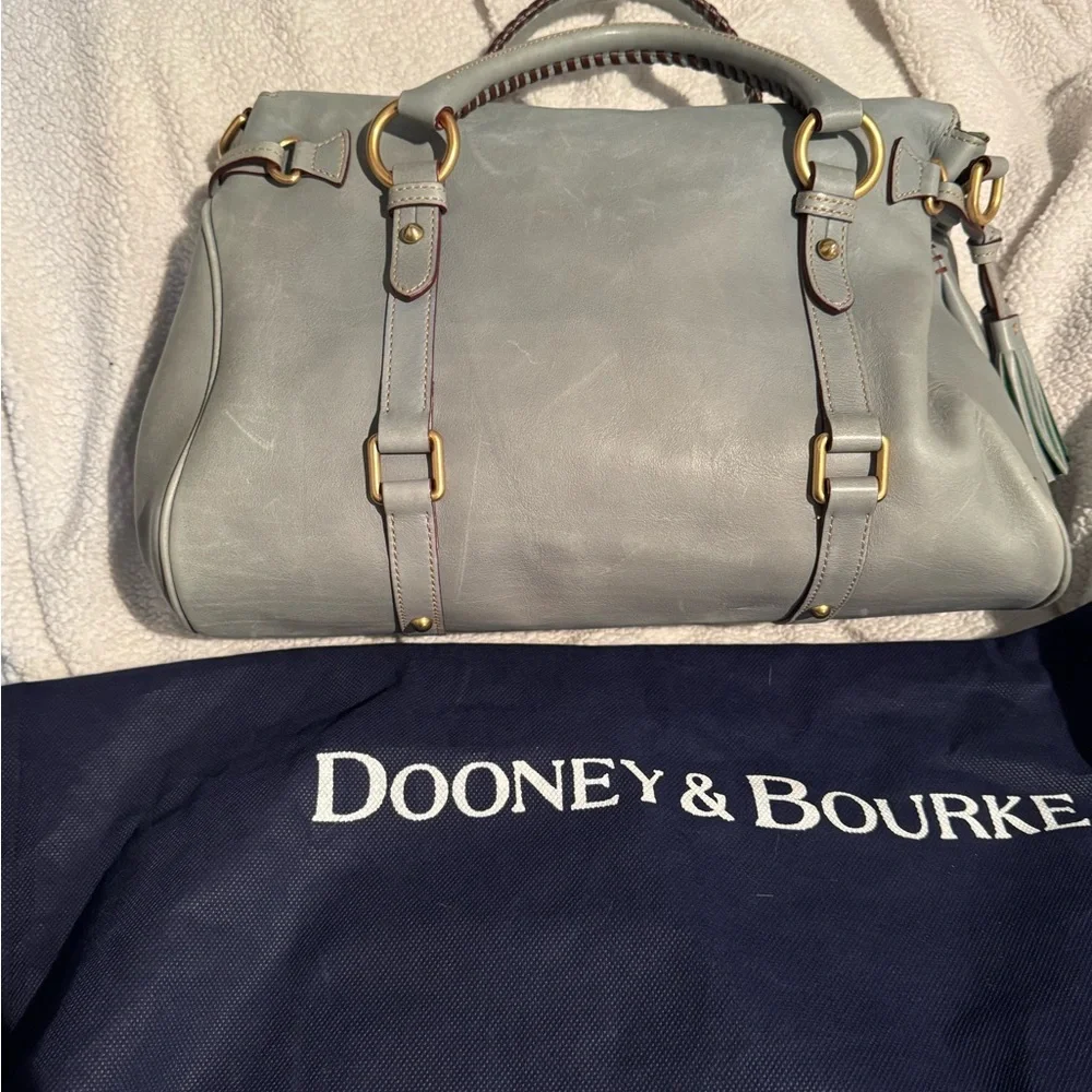 Dooney & Bourke Florentine Satchel Light bluish color - Picture 2 of 10